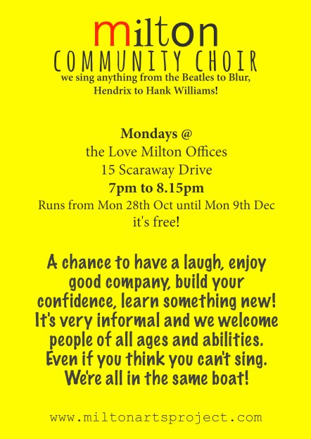 Milton Community Choir Oct 2013