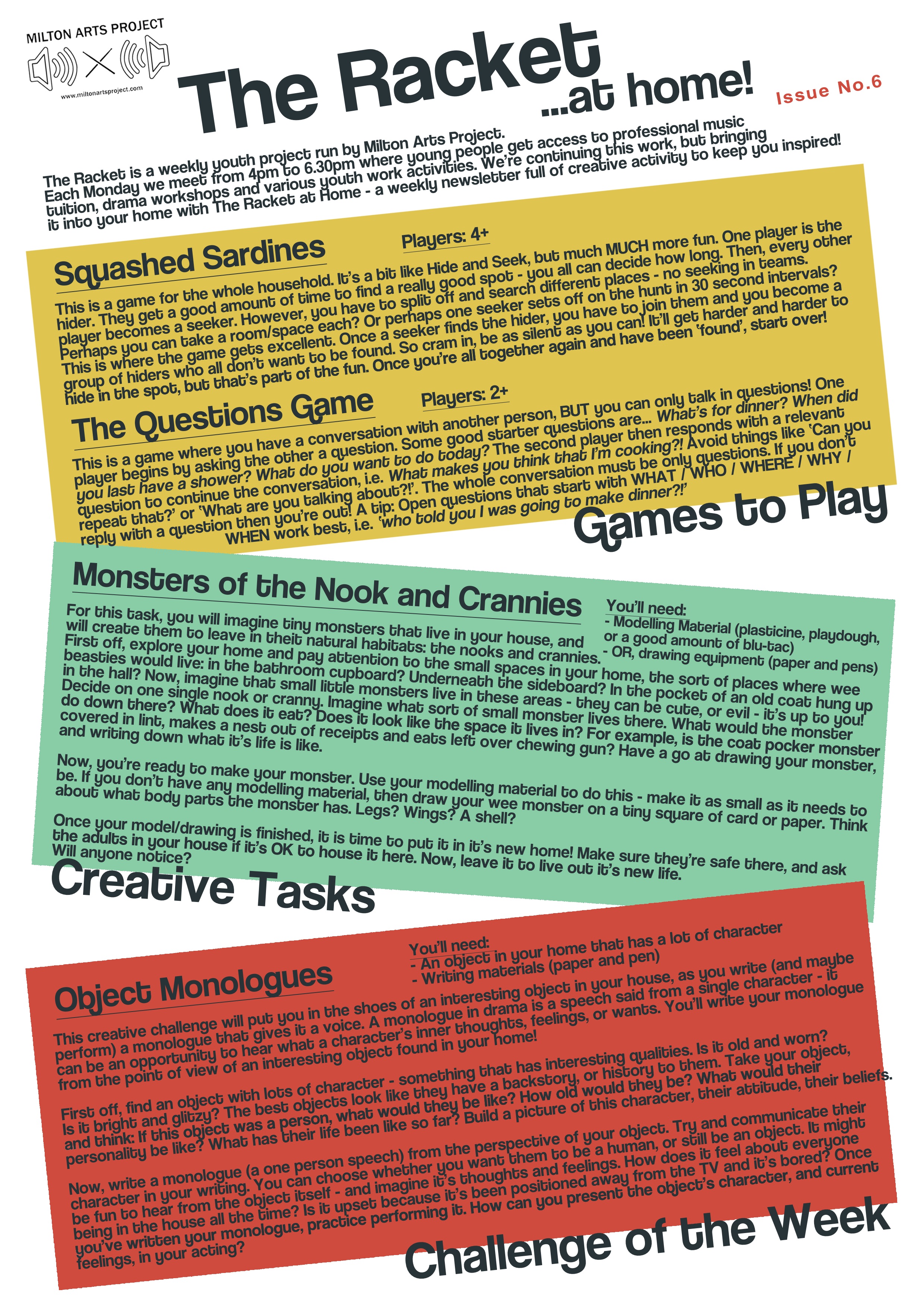 The Racket At Home Issue 6