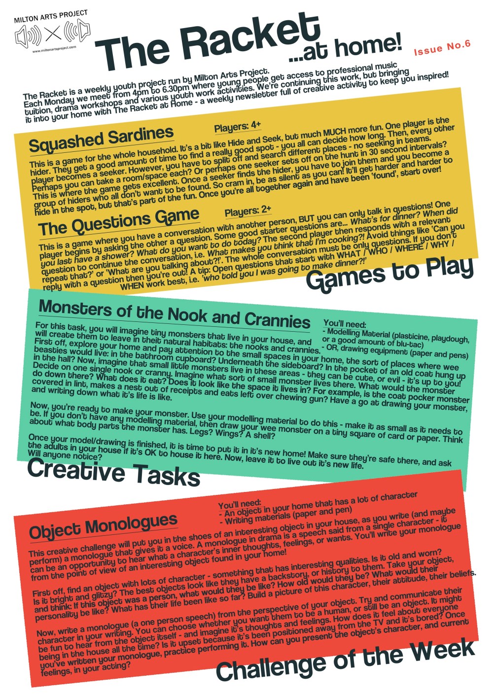 The Racket At Home Issue 6